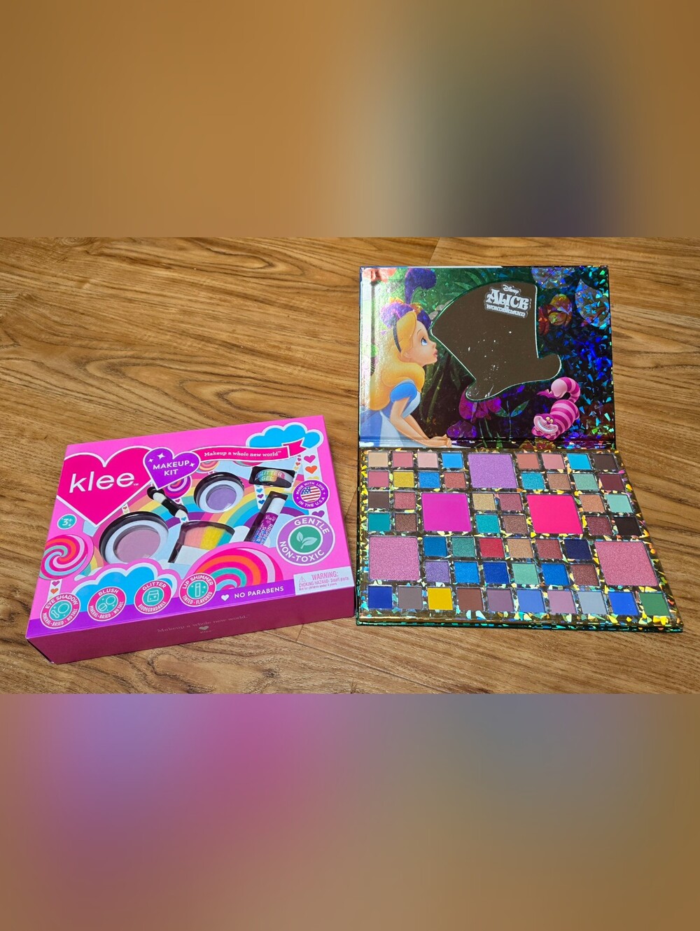 2 Sets of Makeup for Girls - Klee Makeup Kit and Alice in Wonderland Palette
